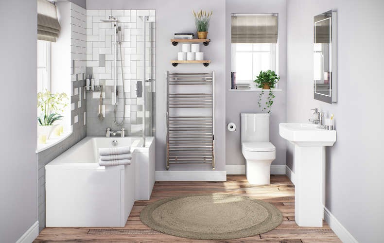 Bathroom suites for small  bathrooms VictoriaPlum com
