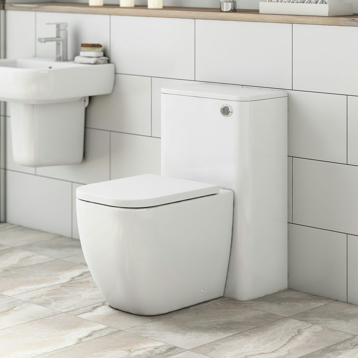 Mode Positano back to wall toilet inc soft close seat