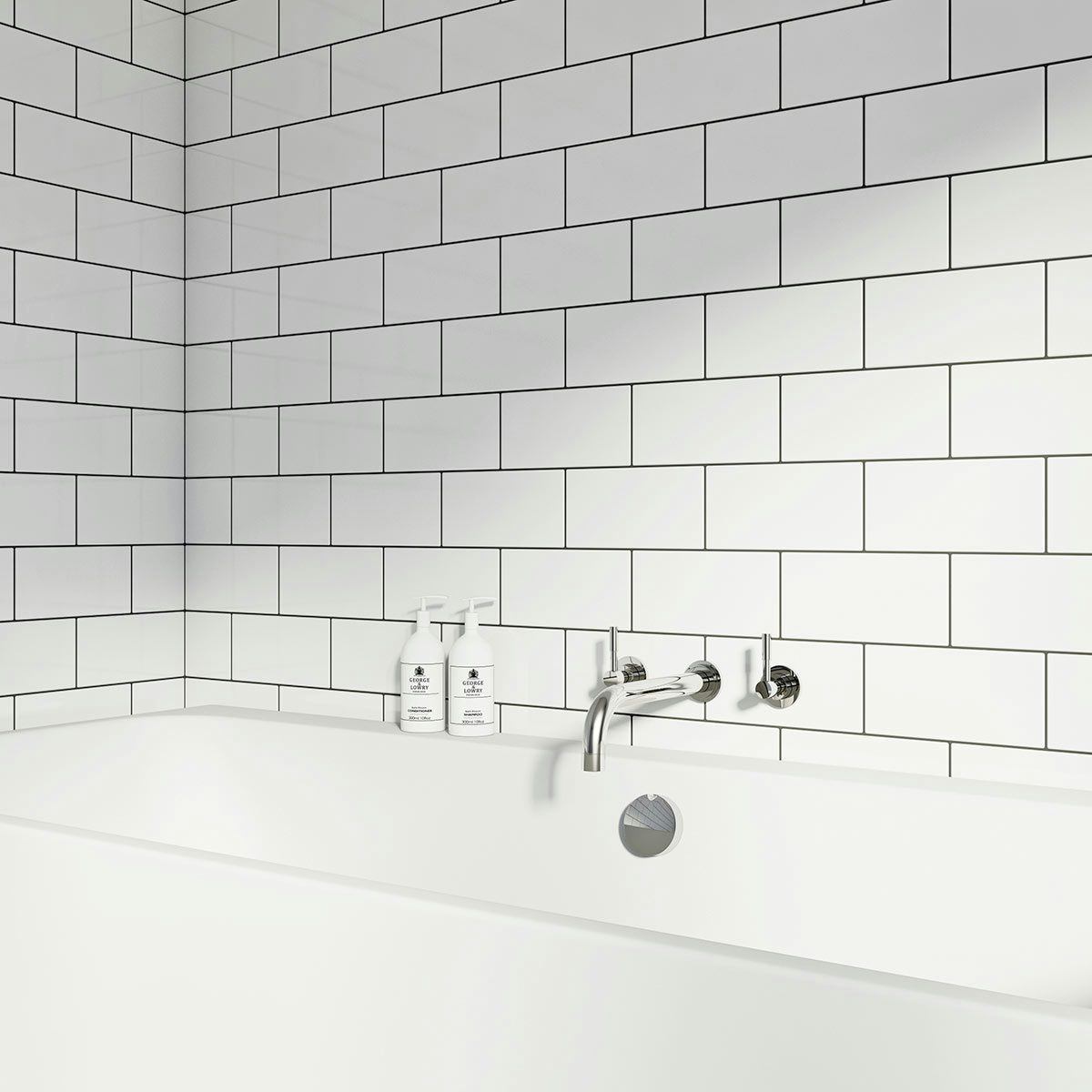 Metro White Gloss Tile 100mm X 200mm VictoriaPlum Com   7dd9e1f2 E836 4a65 B570 12e489010d49 